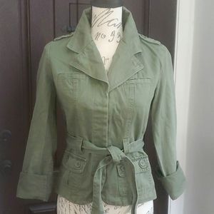 FASCINO COTTON WOMEN'S GREEN JACKET SIZE M